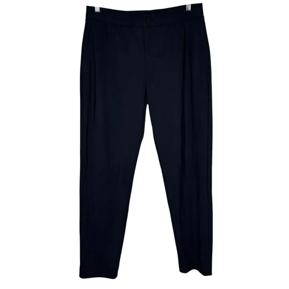 Theory Men’s Mayer Drawstring Precision Slim Fit Ponte Pants Navy